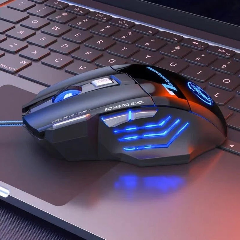 Mouse gamer 3200dpi com LED e Botões Profissional