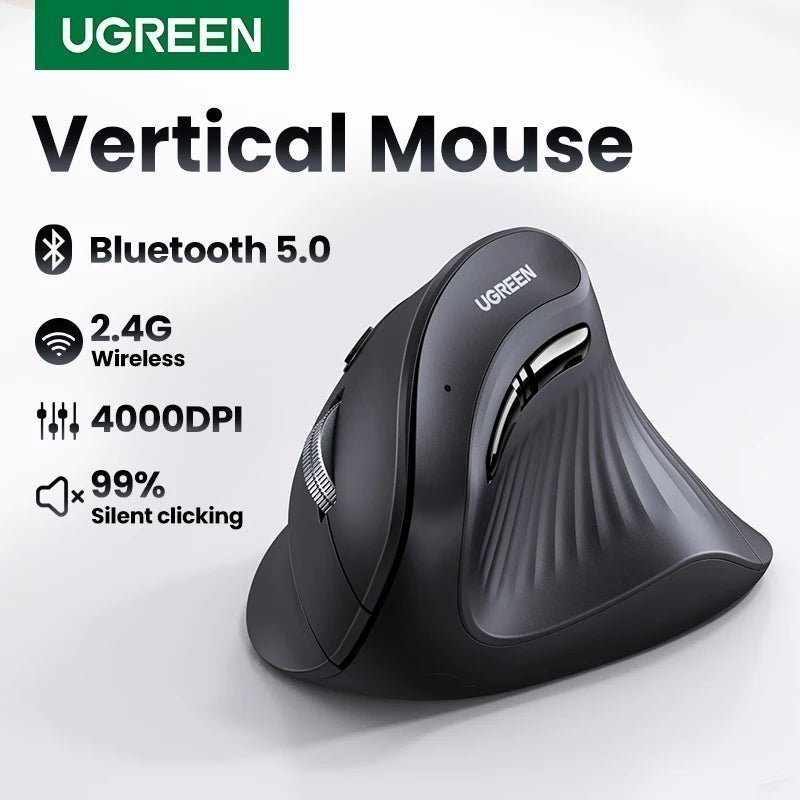 Mouse Vertical UGREEN Wireless Bluetooth 4000DPI